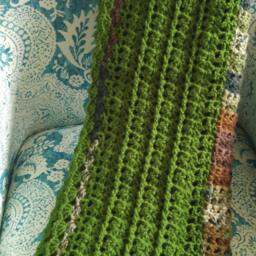 Blanket/Throw/Chair Throw/Birthday/Christmas/Housewarming/Warm Afghan/Crocheted Throw/Green Throw/Mother's Day - thumbnail 4