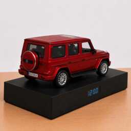 Mercedes-Benz G-Class Car Alarm Clock - Realistic Engine Sound, Handmade, Enthusiast Gift, Red Edition - thumbnail 3