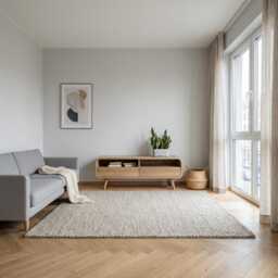 Solid Oak Tv Stand, Vinyl Record Storage, Modern Console - thumbnail 3