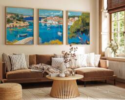 Set Of 3 Menorca Travel Prints, Posters, Tropical Decor, Botanical Art, Spanish Wall Gift, Gift - thumbnail 1