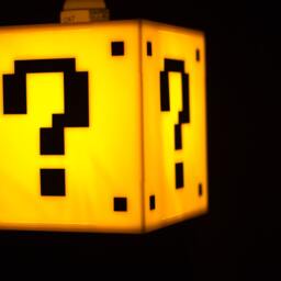 Mario Question Mark Block - Hanging Lamp - thumbnail 2
