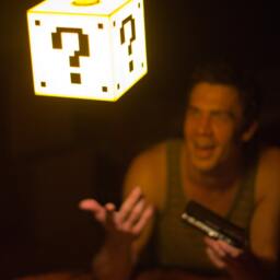 Mario Question Mark Block - Hanging Lamp - thumbnail 3