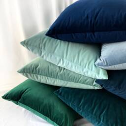 Euro Sham, Velvet Linen Blend Throw Pillowcover, Made To Fit, All Sizes - thumbnail 2
