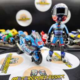 David Alonso Handmade Moto-Gp Rider Figure With Bike - Artwork Biker Gift Xmas Christmas - thumbnail 2