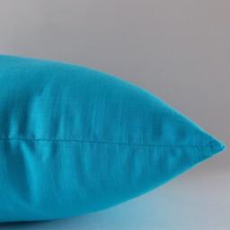 Turquoise Blue Linen Pillows, Cushion Cover, Decorative Throw Pillow, Modern 12, 14, 16, 18, 20, 22, 24, 26, 28, 30 Inch - thumbnail 3