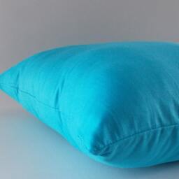 Turquoise Blue Linen Pillows, Cushion Cover, Decorative Throw Pillow, Modern 12, 14, 16, 18, 20, 22, 24, 26, 28, 30 Inch - thumbnail 2