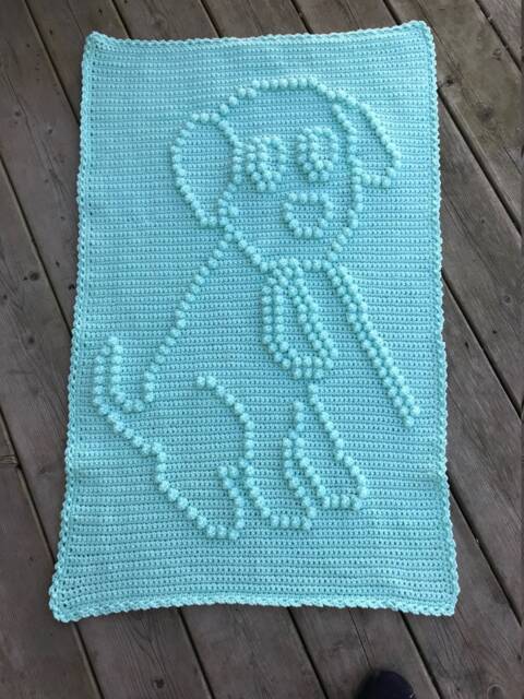 Doggy Walking Fun Crochet Baby Blanket Pattern - image 1