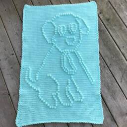 Doggy Walking Fun Crochet Baby Blanket Pattern - thumbnail 3