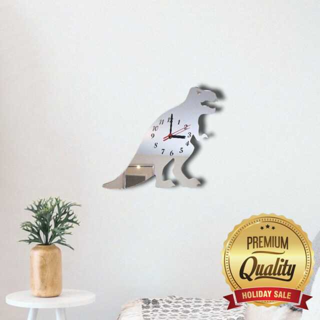 T-Rex Dinosaur Acrylic Clock - Many Colours Available - Bespoke Shapes & Sizes Made - image 1