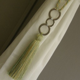 Green Mix Curtain Decor - Modern Tiebacks For Curtain Holdbacks With Metalic Rings Home Tassel - thumbnail 2