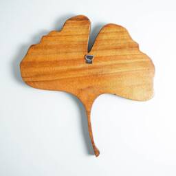 Wooden Ginkgo Leaf Wall Figurine, Wood Carving, Ginkgophyta Art, Hanging Ornament, Handmade, Room Decor, Special Gift - thumbnail 4