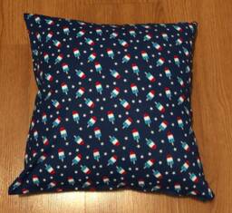 Red, White, & Blue Popsicle Print Decorative Pillow Cover - thumbnail 1