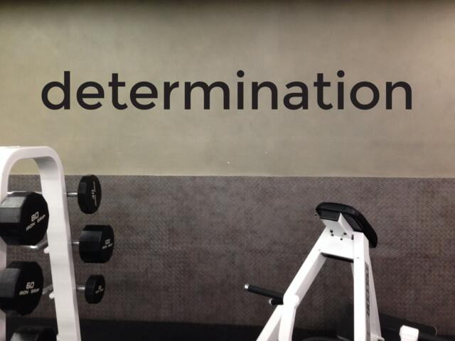 Determination Quote Wall Decal. Wellness Decor, Healthy Living Decor - image 1
