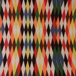 Curtain Panel Bright Colorful Lozenges Geometric Modern House Decor Cafe Curtain Kitchen Valance , Pillow Runner Napkins Great Gift - thumbnail 2