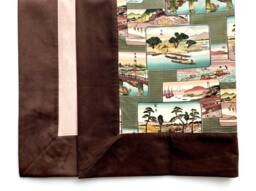 Decorative Blanket. Editors' Fabrics. Kaze, Burger. Unique Piece, Reversible