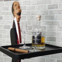Handmade Birch Wood Butler Table - Decorative Tray, Coffee Shop Accessory - thumbnail 3