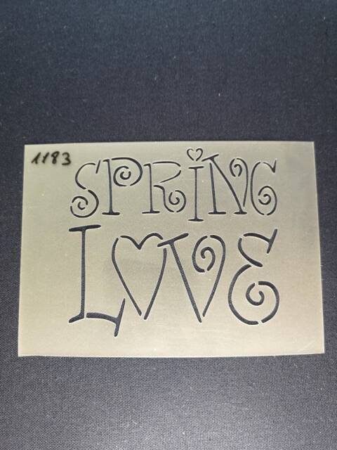 Spring Love Stencil, Flexible, Reusable, 125Micron, Wall Decor, Home Decor, Furniture Painting, Card Making, Craft Stencil From Bitofeverythingbyb