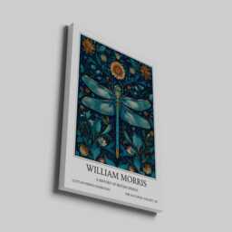 Dragonfly William Morris Wall Art Vintage Poster, Floral Art Print - thumbnail 2