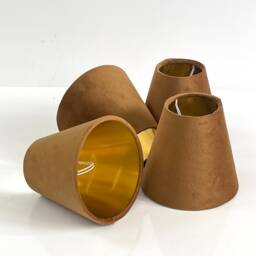 New Made To Order Candle Clip Lamp Shade For Wall & Chandelier Purchase Available in Multi Colour Lining Small Size. 15cm H - thumbnail 4
