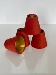 New Made To Order Candle Clip Lamp Shade For Wall & Chandelier Purchase Available in Multi Colour Lining Small Size. 15cm H - thumbnail 1