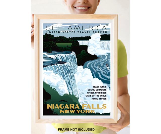 "Reprint Of A 1938 ""See America - Visit Niagara Falls" - image 1