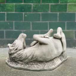 Playful Horse Sculpture Concrete Figurine Stone Relaxing Outdoor Animal Mythical Farm Ornament Gift - thumbnail 3