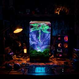 Master Sword Resin Lamp - Fantasy Light - Handmade Legend Of Zelda-Inspired Decor Gamer Gift Night Gaming Room Display - thumbnail 1