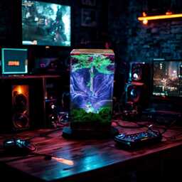 Master Sword Resin Lamp - Fantasy Light - Handmade Legend Of Zelda-Inspired Decor Gamer Gift Night Gaming Room Display - thumbnail 2