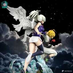 Eternal Bond - God & Goddess Anime Couple Meliodas & Elizabeth Resin Figure 16K - thumbnail 3