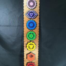 Chakra Wall Art, Flower Of Life, Wooden Hanging, Decoration, Decor, Kundalini Yoga - thumbnail 2