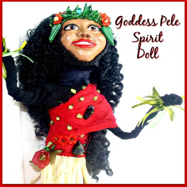 Pele - Fire Goddess Of Volcanoes Spirit Doll - image 1
