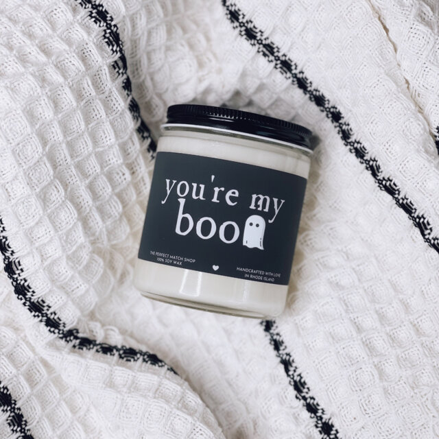 You're My Boo, Halloween Candle, Fall Candle Decor, Cute Candles, Scented Gifts For Her, Him - image 1