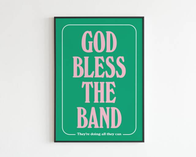 The Courteeners - God Bless Band Lyrics Music A3 A4 A5 Wall Art Poster Print Gift Gig - image 1