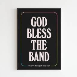The Courteeners - God Bless Band Lyrics Music A3 A4 A5 Wall Art Poster Print Gift Gig - thumbnail 2