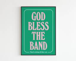 The Courteeners - God Bless Band Lyrics Music A3 A4 A5 Wall Art Poster Print Gift Gig - thumbnail 1