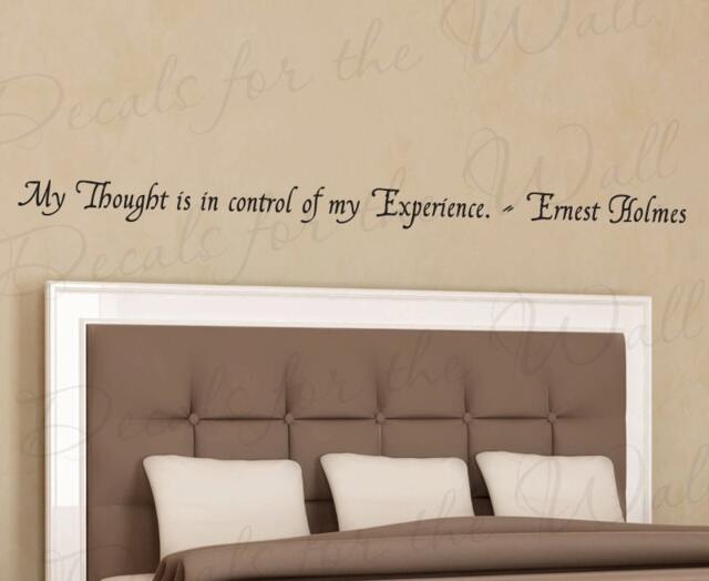 My Thought Control Experience Ernest Holmes Inspirational Vinyl Saying Wall Lettering Decal Quote Sticker Decoration Art Decor I02 - image 1