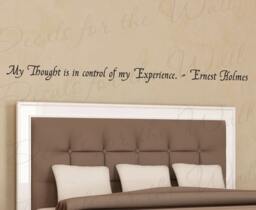 My Thought Control Experience Ernest Holmes Inspirational Vinyl Saying Wall Lettering Decal Quote Sticker Decoration Art Decor I02 - thumbnail 1