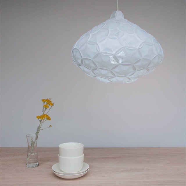 Geometric Pendant Lamp - Airy Medium Light - image 1