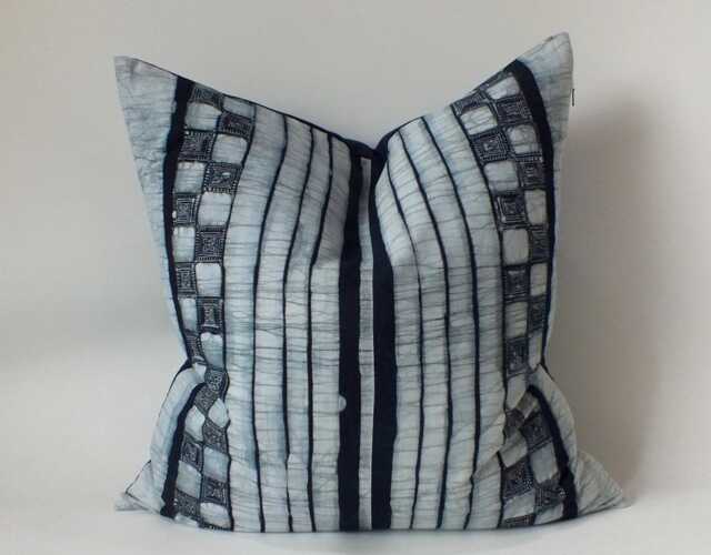 Hmong Decorative Throw Pillow Covers Batik Accent Cushion Farmhouse Pillowcase For Couch Sofa Bedroom - image 1