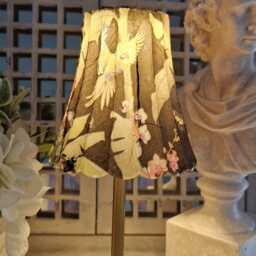 Cordless Touch Lamp. Beautiful Black Exotic Bird Usb Rechargeable Table Lamp.four Base Colours - thumbnail 3