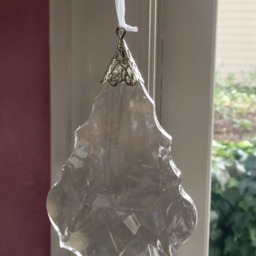 Clear Faceted Reflective Acrylic Large Crystal Perfect For Craft Project Make A Chandelier Or Hang Individually As Christmas Ornaments - thumbnail 2