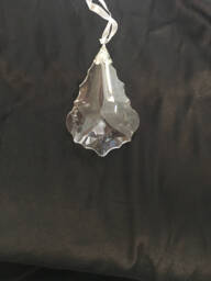 Clear Faceted Reflective Acrylic Large Crystal Perfect For Craft Project Make A Chandelier Or Hang Individually As Christmas Ornaments - thumbnail 1