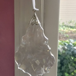 Clear Faceted Reflective Acrylic Large Crystal Perfect For Craft Project Make A Chandelier Or Hang Individually As Christmas Ornaments - thumbnail 3