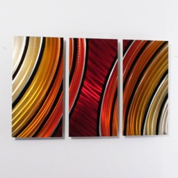 Modern Abstract Metal Wall Art Sculpture Painting Decor Starburst - thumbnail 4
