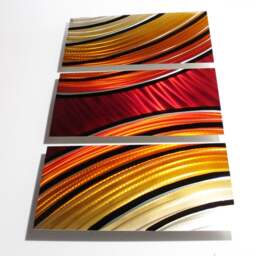 Modern Abstract Metal Wall Art Sculpture Painting Decor Starburst - thumbnail 3