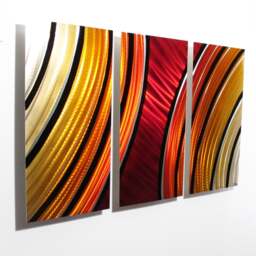 Modern Abstract Metal Wall Art Sculpture Painting Decor Starburst - thumbnail 1