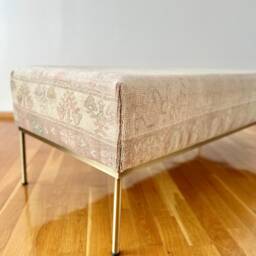 Vintage Kilim Bench, Ottoman Living Room Benches - thumbnail 3