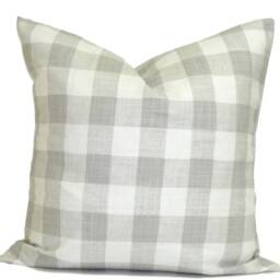 Farmhouse Pillow Cover Sale, Decor, Check Covers For 20x20, 18x18, 16x16 Inserts, All Sizes Incl Euro Sham - thumbnail 2