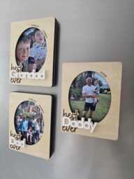 Personalised Father's Day Photo Frame, Fathers Day Magnet, Fridge Magnets, Dad Gifts, Grandad Gift, Best Dad Ever, Daddy Gift - thumbnail 1