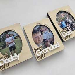 Personalised Father's Day Photo Frame, Fathers Day Magnet, Fridge Magnets, Dad Gifts, Grandad Gift, Best Dad Ever, Daddy Gift - thumbnail 2